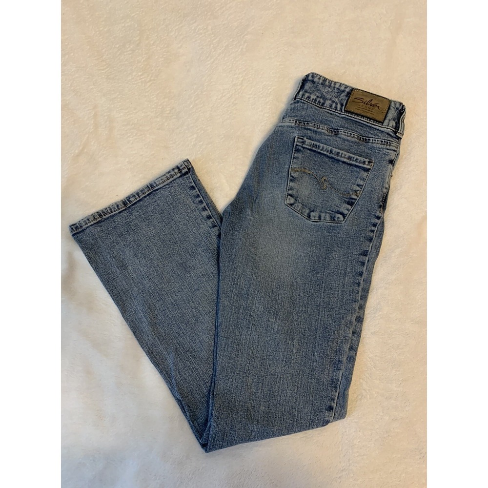 SILVER‎ Stretch DV8 Bootcut Light Wash Jeans Women's 28 x 31